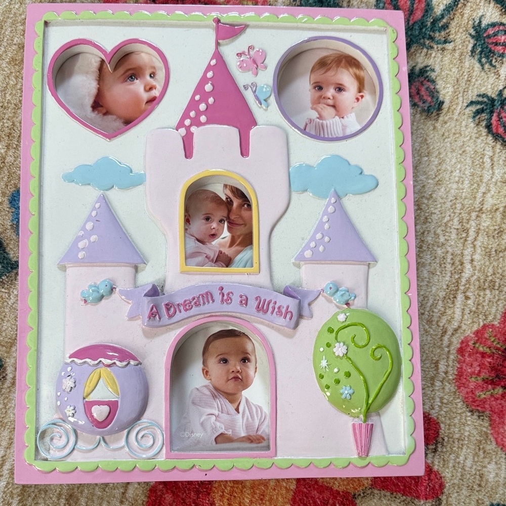 Disney Pink and Purple Castle Photo Frame